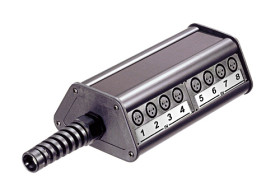 Złącza XLR 3 -pinowe Montaż na panelu XLR Złącze żeńskie (rodzaj A), złącze męskie (rodzaj B) Czarny