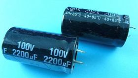 2200uF/100V SN 25x40 85° RUB ELKO