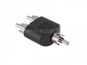 RCA WT- RCA WTx2 srebrne rozgałęźnik