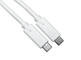 Kabel USB Złącze A USB C Złącze B USB C dł. 1.8m Przewód USB USB 3.1 kolor: Biały