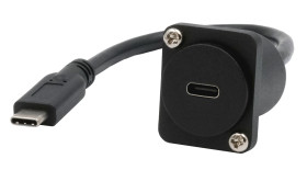 Adapter złącze A USB C złącze B USB C rodzaj A Żeńskie rodzaj B Męskie Exsys