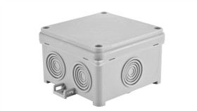 Puszka N/T Hermetyczna Pusta 88X88x58mm Ip54 Z Dławicą Zintegrowaną Szara...