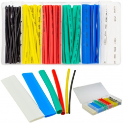Zestaw rurek termokurczliwych HST-100C mix kolorów 10cm TALVICO 100szt w pudełku