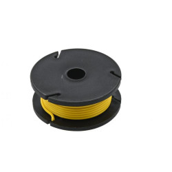 Opencircuit Flexible yellow wire on spool - 22AWG - solid core - 7.5 meters