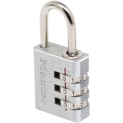 Master Lock 7630EURD Aluminium 30mm 3-Digit Combination Padlock