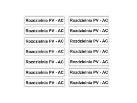 Zestaw oznaczników samoprzylepnych do fotowoltaiki TZ PV 27x120 R.P.A (10 szt.) E04TZ-05010213601 ERGOM