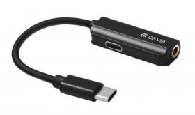 ADAPTER DEVIA SMART TYP C NA JACK 3,5MM/