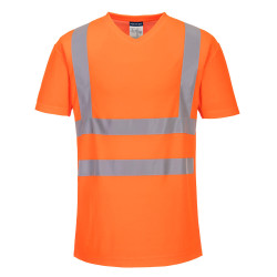 Hi-Vis Cotton Comfort Mesh Insert T-Shir