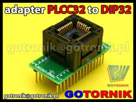 Adapter PLCC32 to DIP32 z podstawką testową Yamaichi