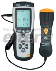 Pirometr CEM DT8891 + 2 sondy T/C:K (T1+T2+T3)