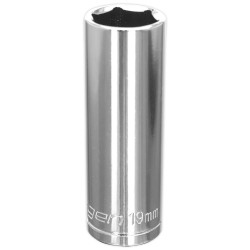Siegen S0675 Walldrive Socket 19mm Deep 1/2"sq Drive