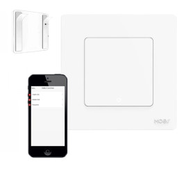 Biały Pilot Zigbee obsługa scen Tuya Sterownik scen Moes Star Ring