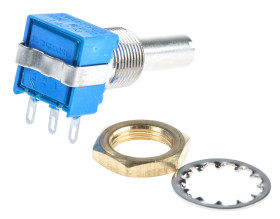 Potencjometr 100kΩ typ Obrotowy Bourns średnica wału 6 mm 1W długość wału 25mm Montaż panelowy