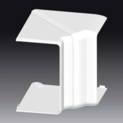 Pokrywa narożna wewnętrzna bezhalogenowa dla kanałów PK 90X55 D HF biała 8405HF_HB