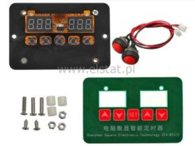 Cyfrowy timer czasowy - podwójny; zas. 230VAC