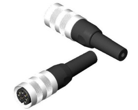 Złącze DIN 8 -pinowe Żeński Montaż na kablu 250 V