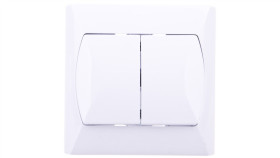 Akcent Łącznik Schodowy + Pojedynczy Biały Łp-9A/00