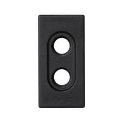 Simon Connect Płytka K45/2 złącz 2x RCA (CINCH) 225x45mm czarny K101/14