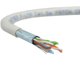 Kabel FTP kat.5e F/UTP 4x2x0,48 linka szara Telegärtner /305m/