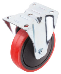 Koło samonastawne średnica kabla 125mm Płyta RS PRO 130kg wysokość całkowita 152mm