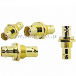 GN BNC - GN BNC złącze z gwintem, beczka ( gold)