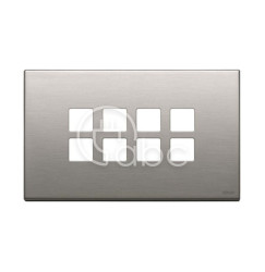 Ramka ozdobna 4Mx8 Flat, szczotkowany nikiel, 22694.11