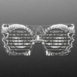 Adafruit LED Glasses Front Panel - 116 RGB LEDs with I2C Driver