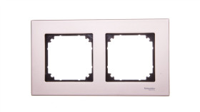 Merten M-Elegance Ramka Podwójna Metalowa Tytan Mtn403205