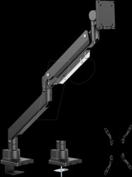 BP0202 Monitor mount, 1 display, 17" - 57", 526 mm, desk mounting