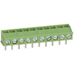 TruConnect 213919 3.5mm Low Profile 90 Degree 10 Way Terminal Block