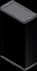Aluminum Profile enclosure, (L x W x H) 100 x 59.9 x 30.9 mm, black (RAL 9004), IP54, TEKAL 12.29