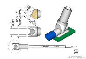 Grot C470037 do rączek JBC T470 i HT470
