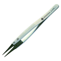 Bernstein 5-434 &quot;Carbofib&quot; Tips Tweezers 125mm Very Fine Rounded Tips