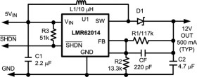 SIMPLE SWITCHER® 2.7V to 14V, 1.4A Step-Up Regulator in SOT-23 Package