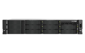QNAP TS-855eU-8G 8-zatokowy płytki serwer NAS, Intel Atom, 8GB RAM, 2x 2,5GbE RJ-45, RACK