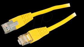 15m Cat.5e cable, yellow, network cable RJ45