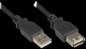 2511-OF03S USB 2.0 male A > female A, 0,3m