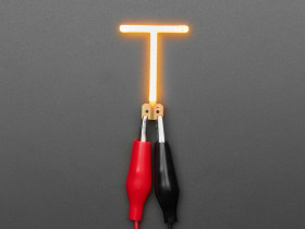 Adafruit Alphabet LED Filament - Warm White Letter "T"