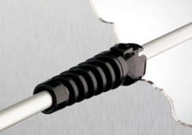 Strain relief for round cable, 6.4 to 7.4 mm, PA, black, 1590