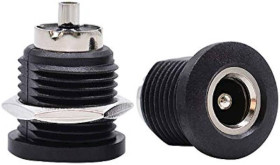 2szt. GNIAZDO DC 2,1 / 5,5 PLASTIK MONTAŻOWE 5A