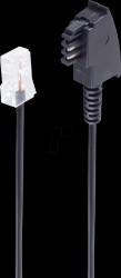BS70002-10 TAE-F connector to RJ 45 connector, 10 m