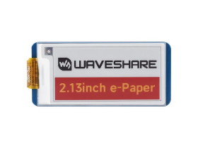 Waveshare 2.13inch E-Paper HAT (G), 250x122, Red/Yellow/Black/White, SPI Interface