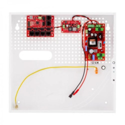 Zestaw buforowy do 5 kamer IP switch PoE 5P+1UP w obudowie wewnętrznej ABOX-F (1x AKU 18Ah), zasilacz 72W