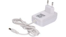 Zasilacz Led Gniazdkowy 12V 24W 5.5/2.1 Biały