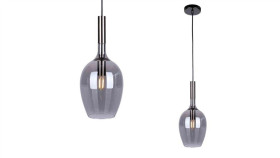 Lampa Wisząca Lugano Smoked 1Xe14 Ml8813 Milagro