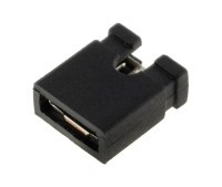 J200-02C/10 Minizwora jumper do listew PH o rastrze 2.00 mm, otwarta - czarna - kpl.10 szt.