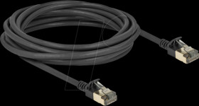 80342 Patch cable Cat.8.1 F/FTP Slim Pro 5 m black