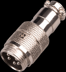0206002 Microphone plug for radio devices, 5-pin