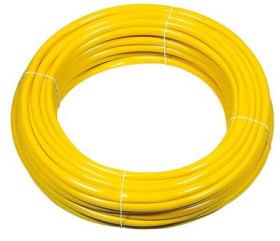 Insulating tube, inside Ø 1.5 mm, L 50 m, yellow, PVC, -20 to 90 °C, 08010002004