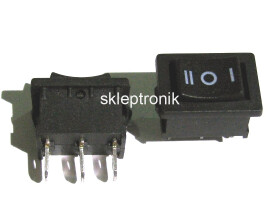 Przełącznik koł. ON/OFF/ON czarny MRS-103a